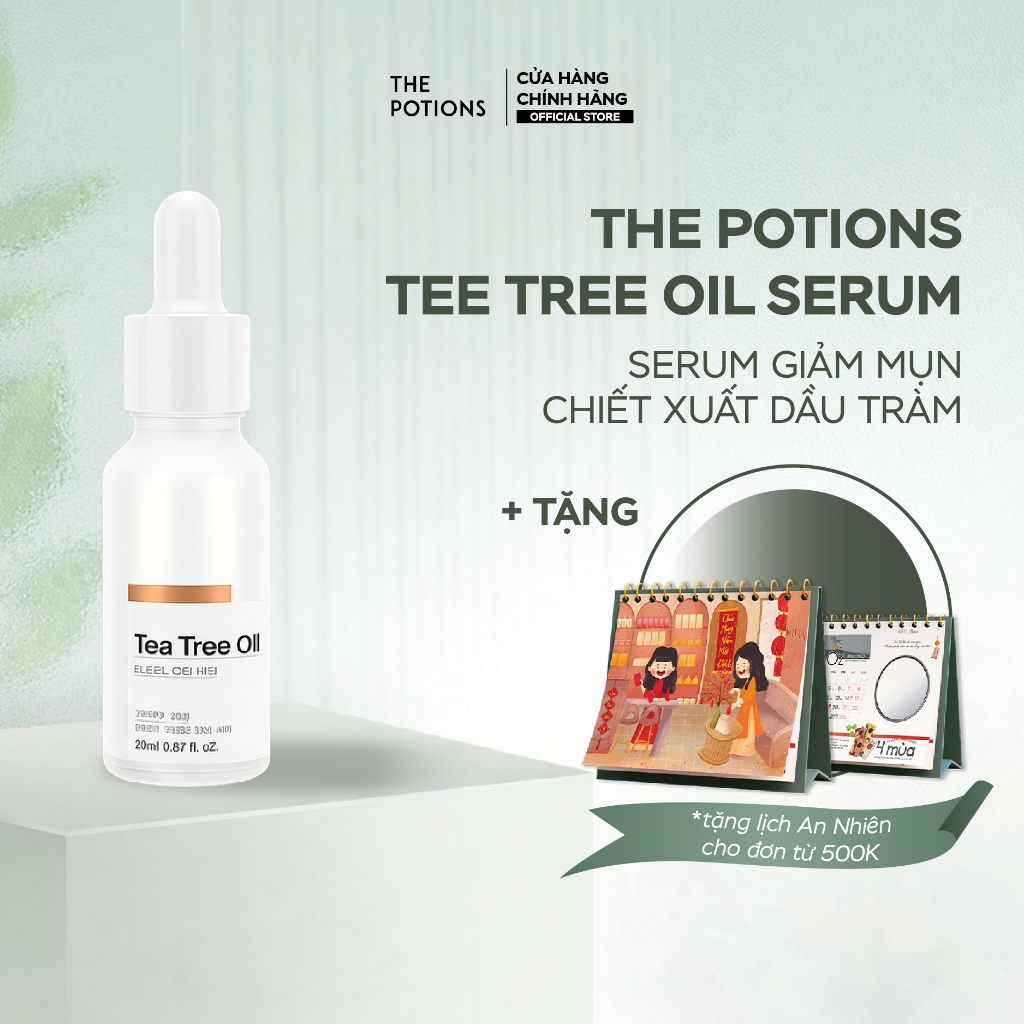 Serum Giảm Mụn Chiết Xuất Dầu Tràm The Potions Tee Tree Oil Serum 20ml