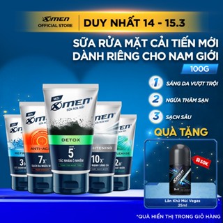 Sữa Rửa Mặt XMen 100g Dành Cho Nam Giới - Detox, Sáng Da, Ngừa Mụn, Sạch Sâu, Kiểm Soát Nhờn