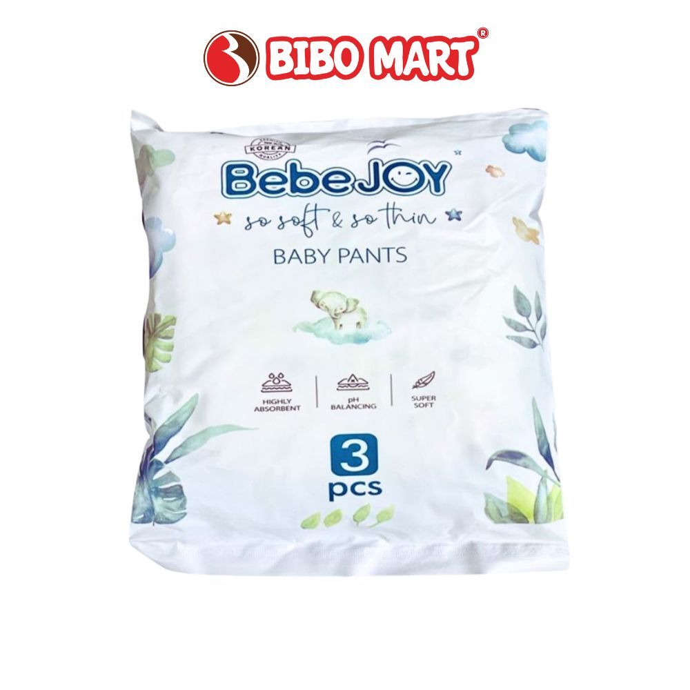 (QT ngẫu nhiên) Bịch 3 Miếng Bỉm Dán/Quần BebeJoy