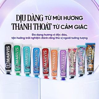 Kem đánh răng Marvis Smokers Whitening 85ML - Giảm ố răng, trắng sáng, thơm miệng dài lâu