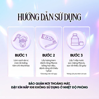 Kem đánh răng Marvis Smokers Whitening 85ML - Giảm ố răng, trắng sáng, thơm miệng dài lâu