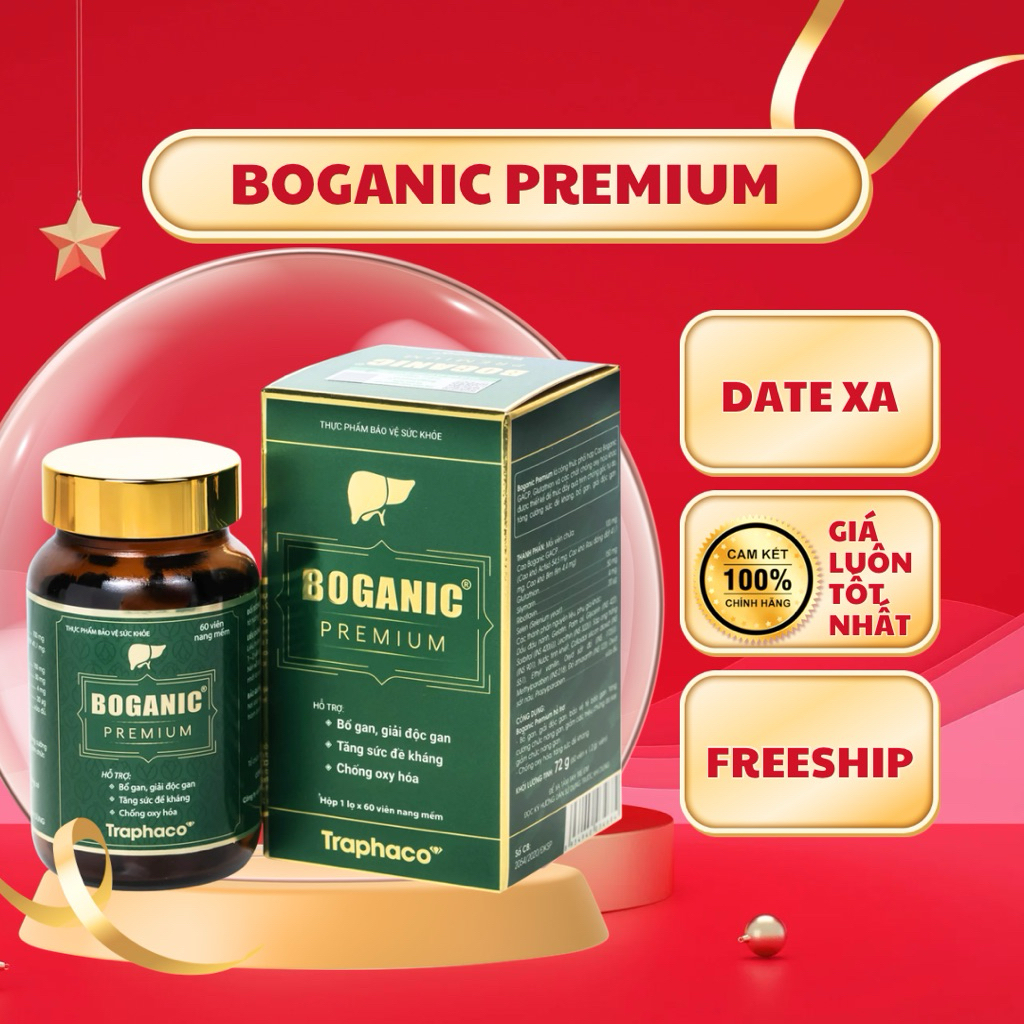 Boganic Premium - Bảo vệ và tăng cường chức năng gan hộp 30 viên