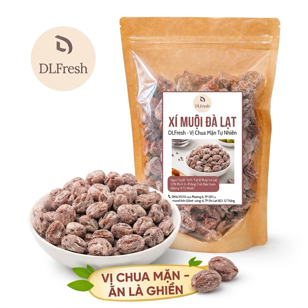 Ô Mai Xí Muội DLFresh – Xí Muội thịt, Đồ Ăn Vặt