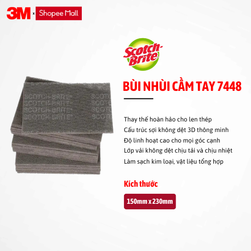 Bùi nhùi 3M Scotch Brite 7448 (150mm x 230mm)