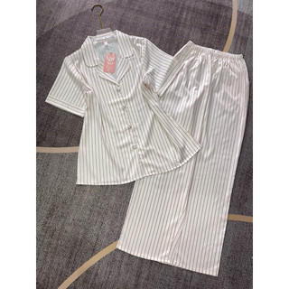 (M165) ĐỒ BỘ FENA (43-62kg) pyjama nữ   lụa latin cao cấp