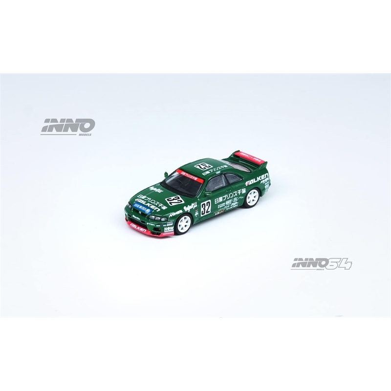 ô hình xe Nissan Skyline GTR-R33 #32 "PRINCE CHIBA FALKEN" N1 Super Endurance Series 24H 1996 tỉ lệ 