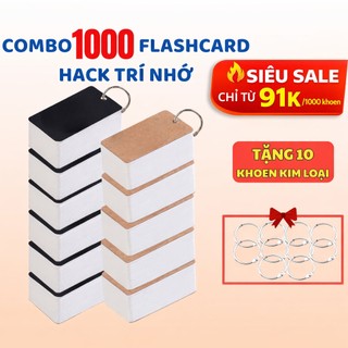1000 thẻ Flashcard học từ vựng thẻ flashcards hack trí nhớ takenote hỗ trợ học ngoại ngữ