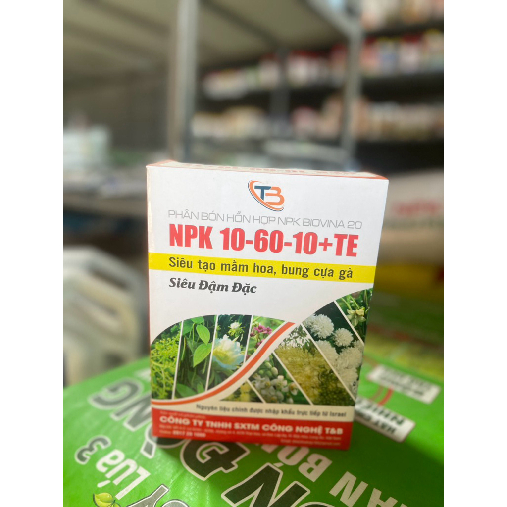 NPK 10-60-10+ TE  ( Siêu tạo mầm hoa)
