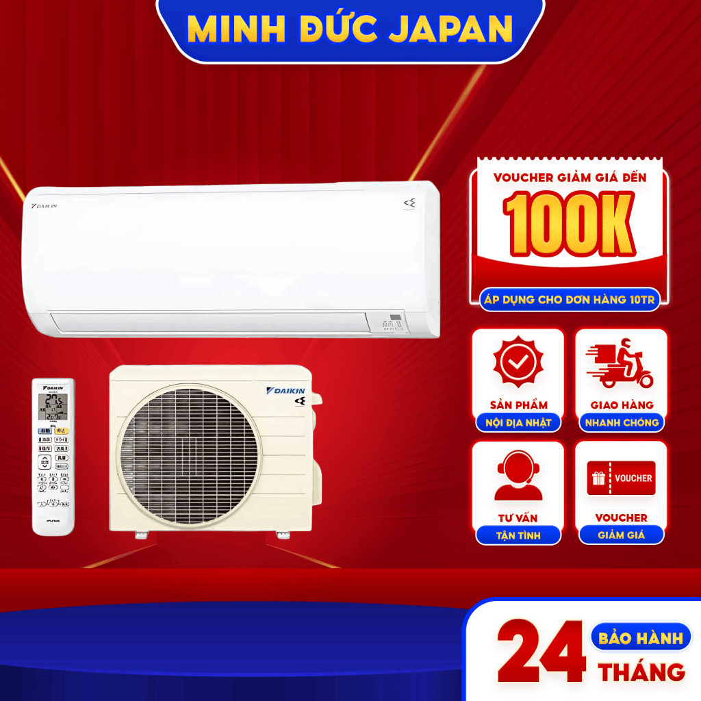 Điều hoà Daikin ̣̣10000BTU 12000BTU  NỘI ĐỊA NHẬT HÀNG MỚI 100%