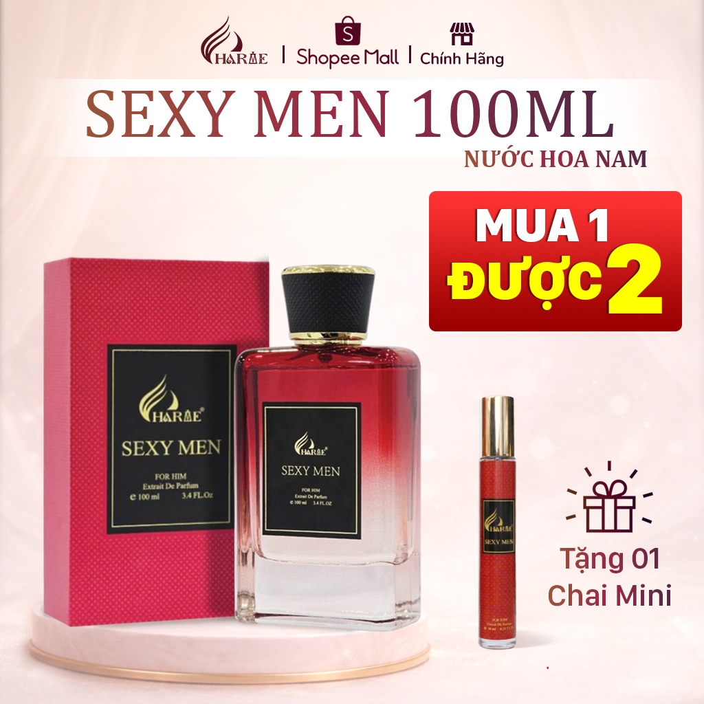 Nước Hoa Nam Charme Sexy Men 100ml , 212 Sexy 50ml – Chính Hãng, Thơm Lâu