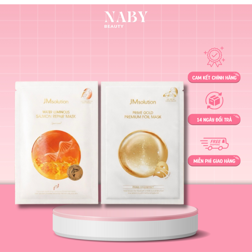 Mặt Nạ Dưỡng Da JM Solution Trứng Cá Hồi/ Vàng 24K - Camella Beauty