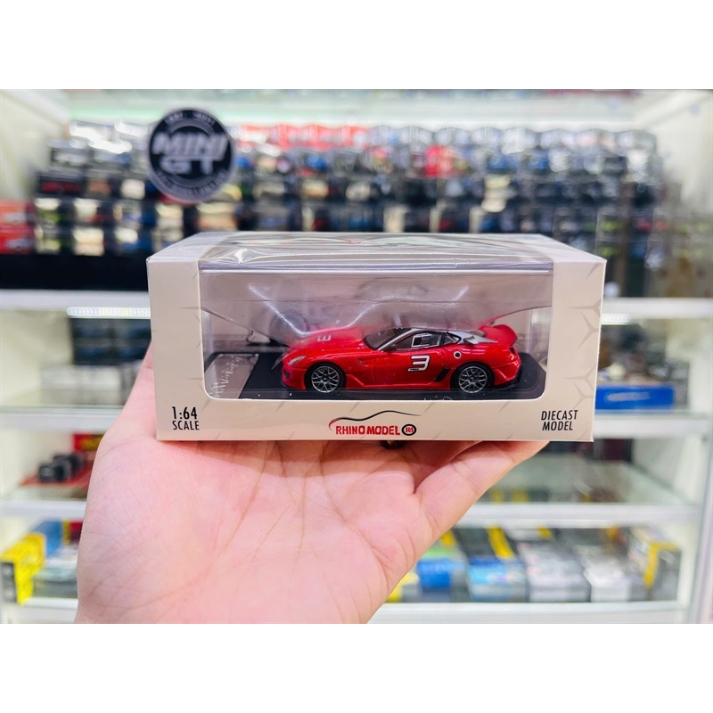 Mô hình xe Ferrari 599xx Evolution mở được capo tỉ lệ 1:64 Rhino model OT64444