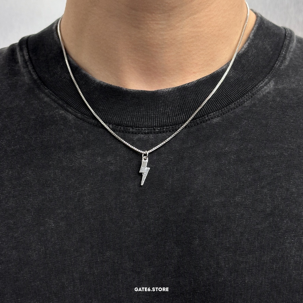 Vòng cổ thép titan Nam nữ LY, dây đeo Unisex Mini Lightning 6151 - GATE6 - 5596