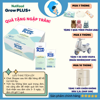 [Kèm quà] Thùng 24 hộp sữa bột pha sẵn Grow plus đạm A2 Beta-Casein Giúp trẻ dễ tiêu hóa ,ít đầy hơi 110/180ml MECAHEO