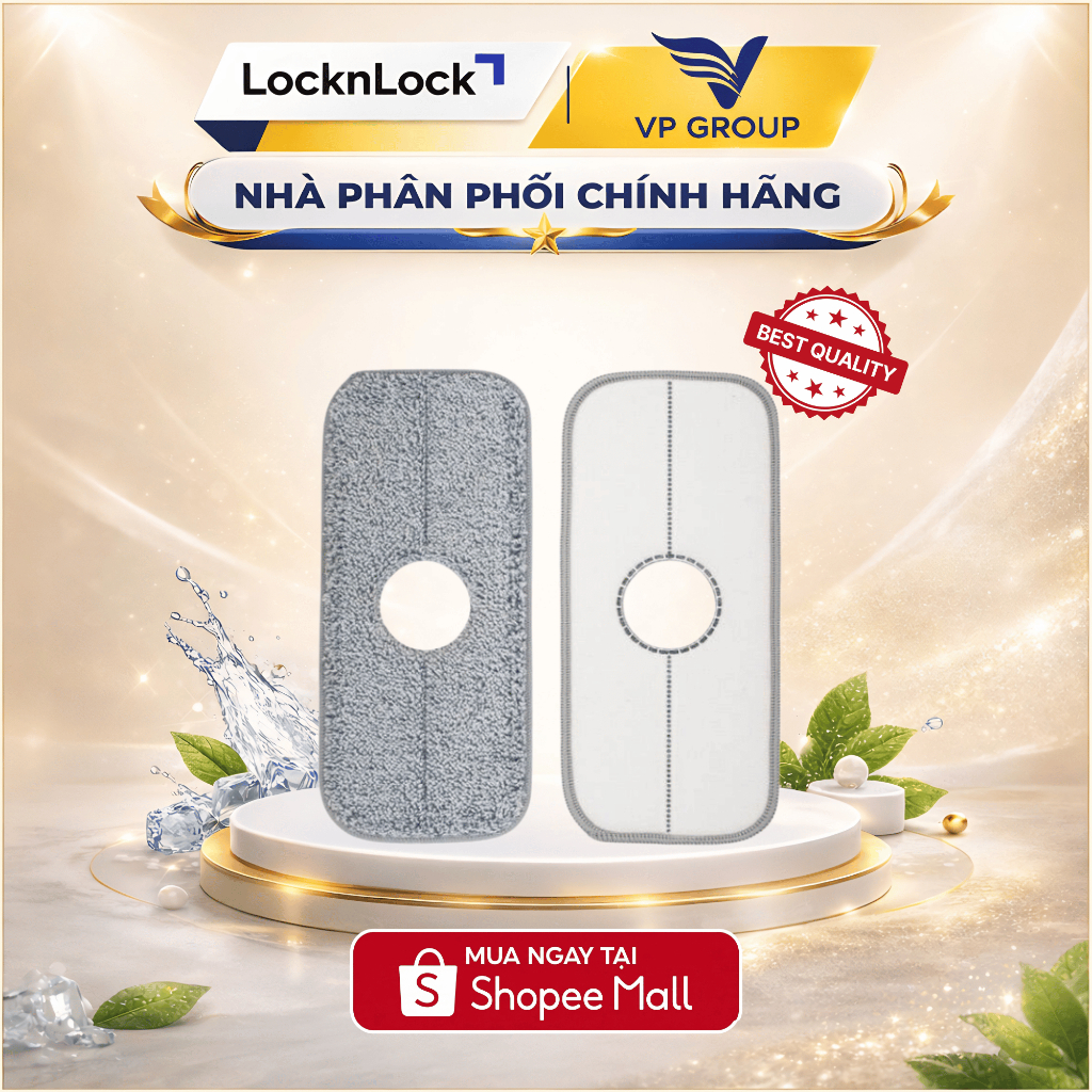 Bộ miếng lau nhà thay thế cây lau nhà ETM973 LocknLock Sweepy - Chính hãng ETM973RF