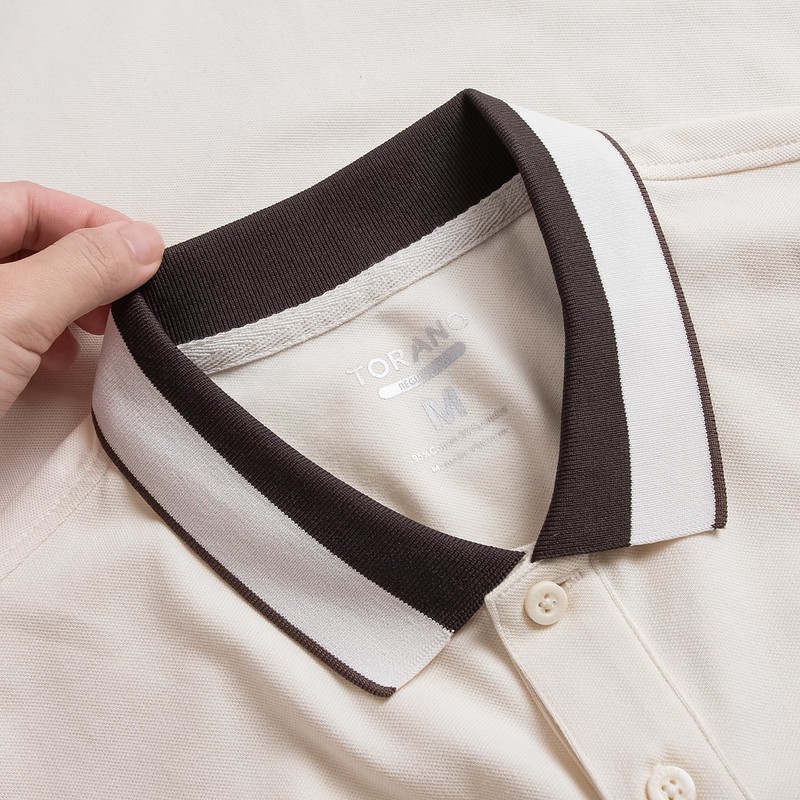 Áo Polo trơn VERSATILE POLO TORANO bo kẻ in logo ngực thanh lịch, trẻ trung FSTP049 | BigBuy360 - bigbuy360.vn