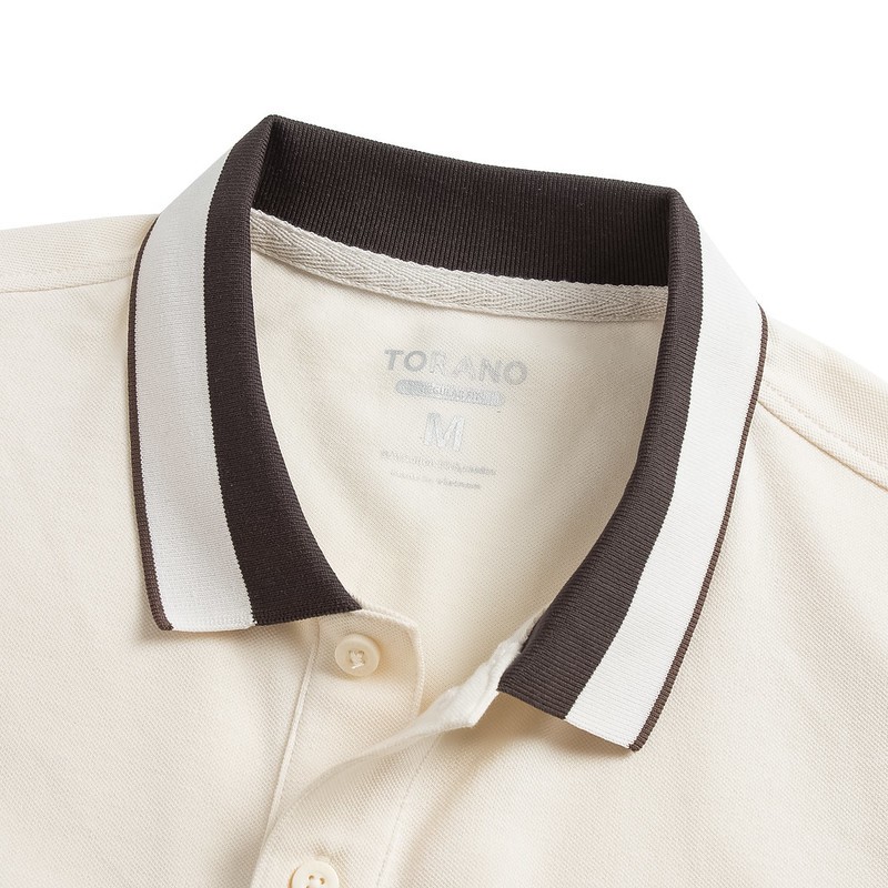 Áo Polo trơn VERSATILE POLO TORANO bo kẻ in logo ngực thanh lịch, trẻ trung FSTP049 | BigBuy360 - bigbuy360.vn