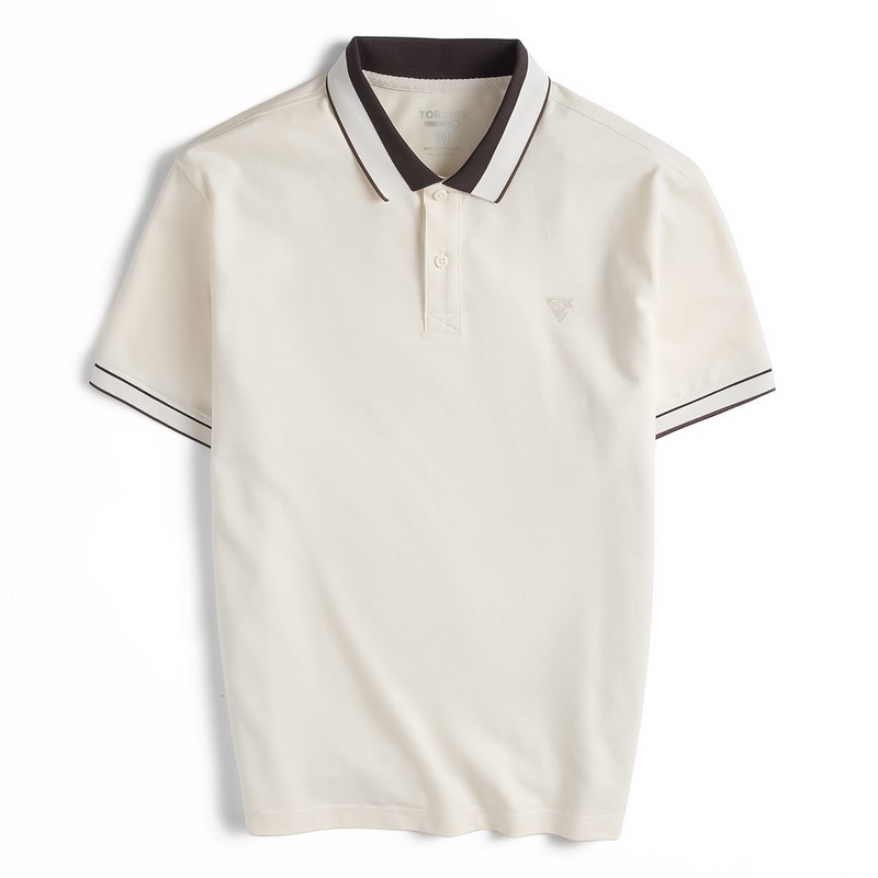Áo Polo trơn VERSATILE POLO TORANO bo kẻ in logo ngực thanh lịch, trẻ trung FSTP049 | BigBuy360 - bigbuy360.vn