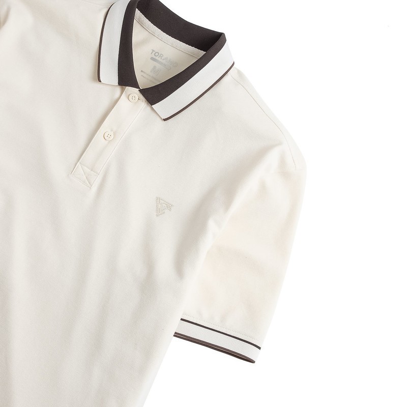 Áo Polo trơn VERSATILE POLO TORANO bo kẻ in logo ngực thanh lịch, trẻ trung FSTP049 | BigBuy360 - bigbuy360.vn