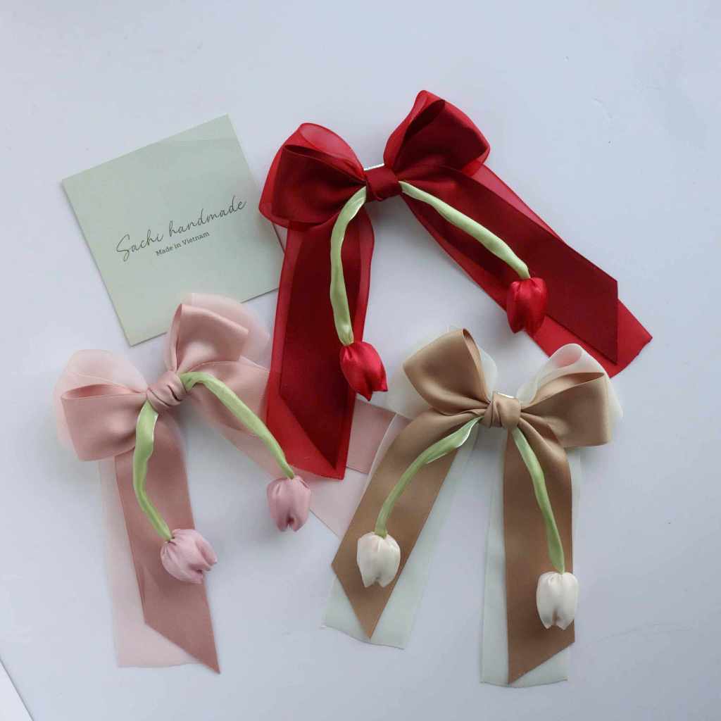Sachi handmade - Kẹp tóc hoa tulip handmade by Sachi