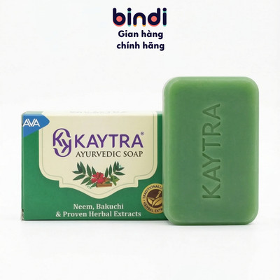 Xà phòng Kaytra Thảo Dược 125g - Nền dầu dừa/glycerin sạch sâu, không khô da, cải thiện mụn thâm