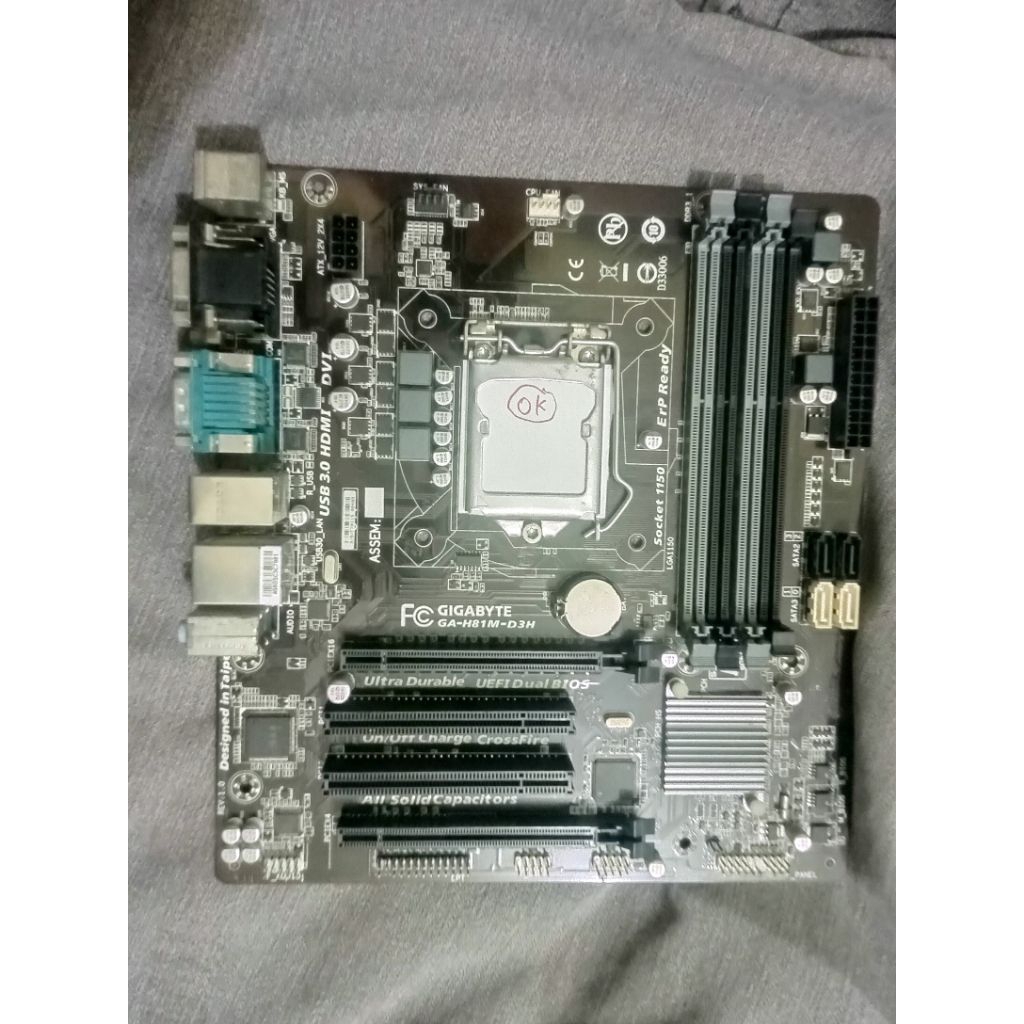 Main gigabyte H81 GA-H81M-D3H 4 khe ram, có hdmi
