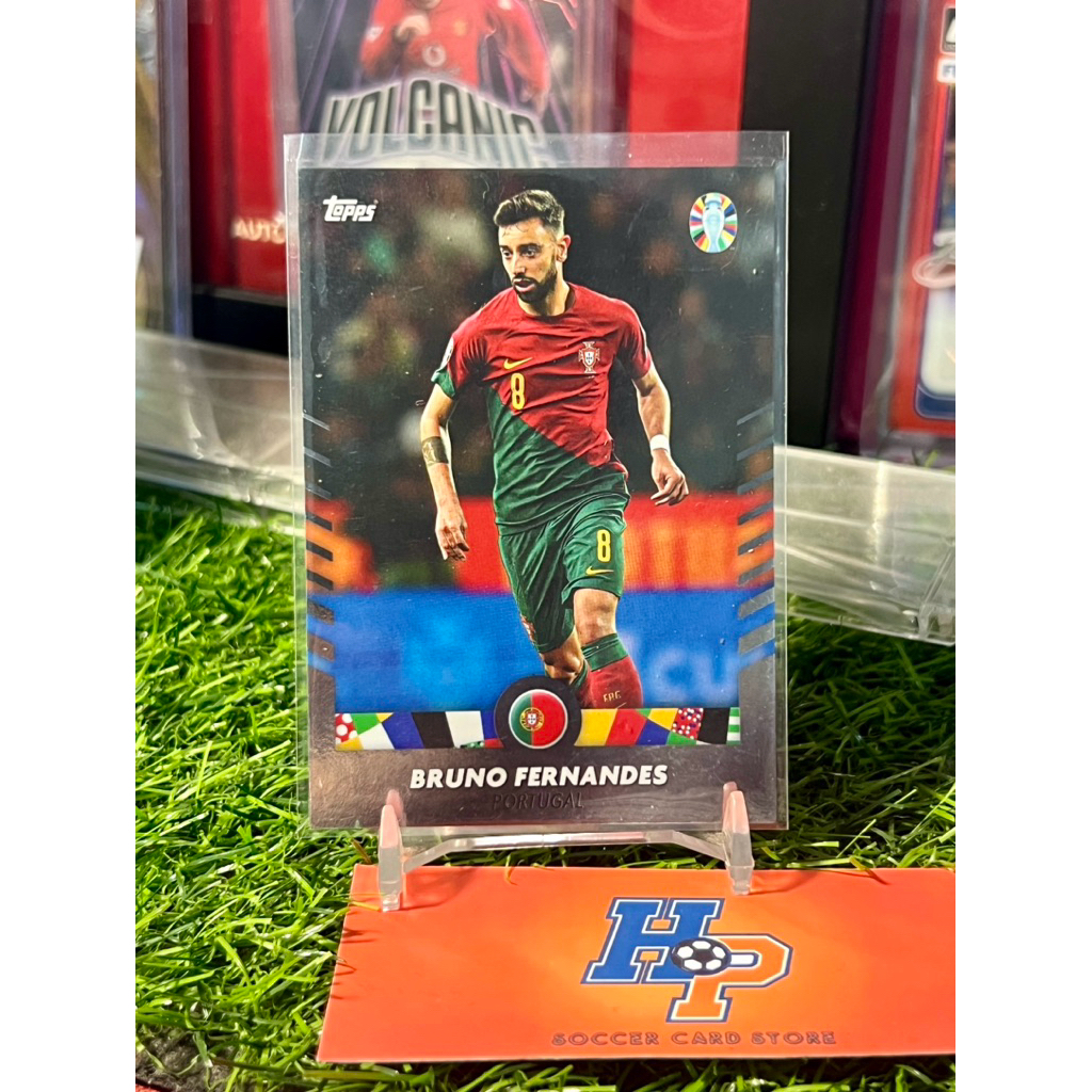 Thẻ bóng đá Bruno Fernandes Topps Jose Mourinho Eur0 2024