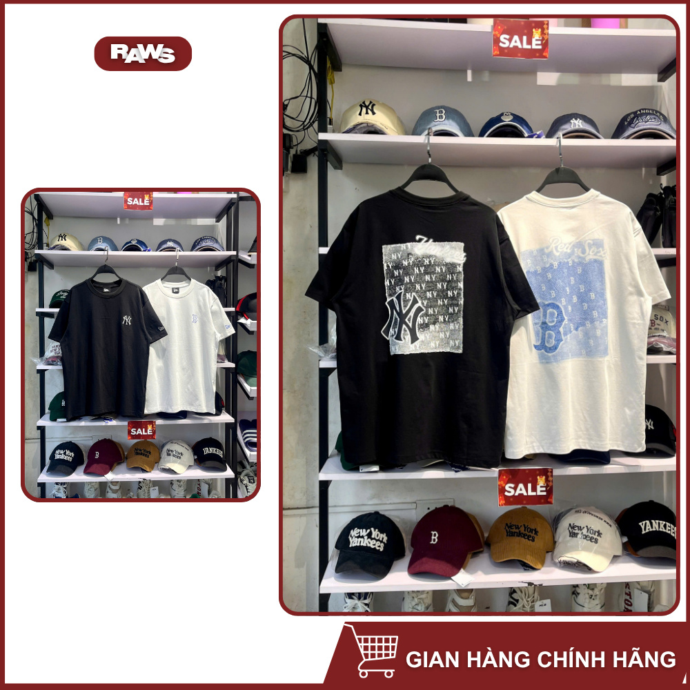Áo phông New era monogram hoa tiết lưng RS26 14322528/14322529 - RAWS