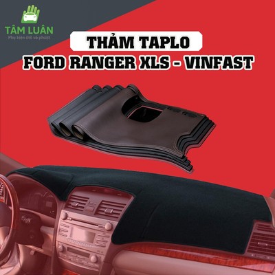 Thảm taplo Ford Ranger XLS 2018, 2019, 2020, 2021, 2022 nhung lông cừu, da carbon - Thảm taplo Vinfast Lux A, VFE34, VF8