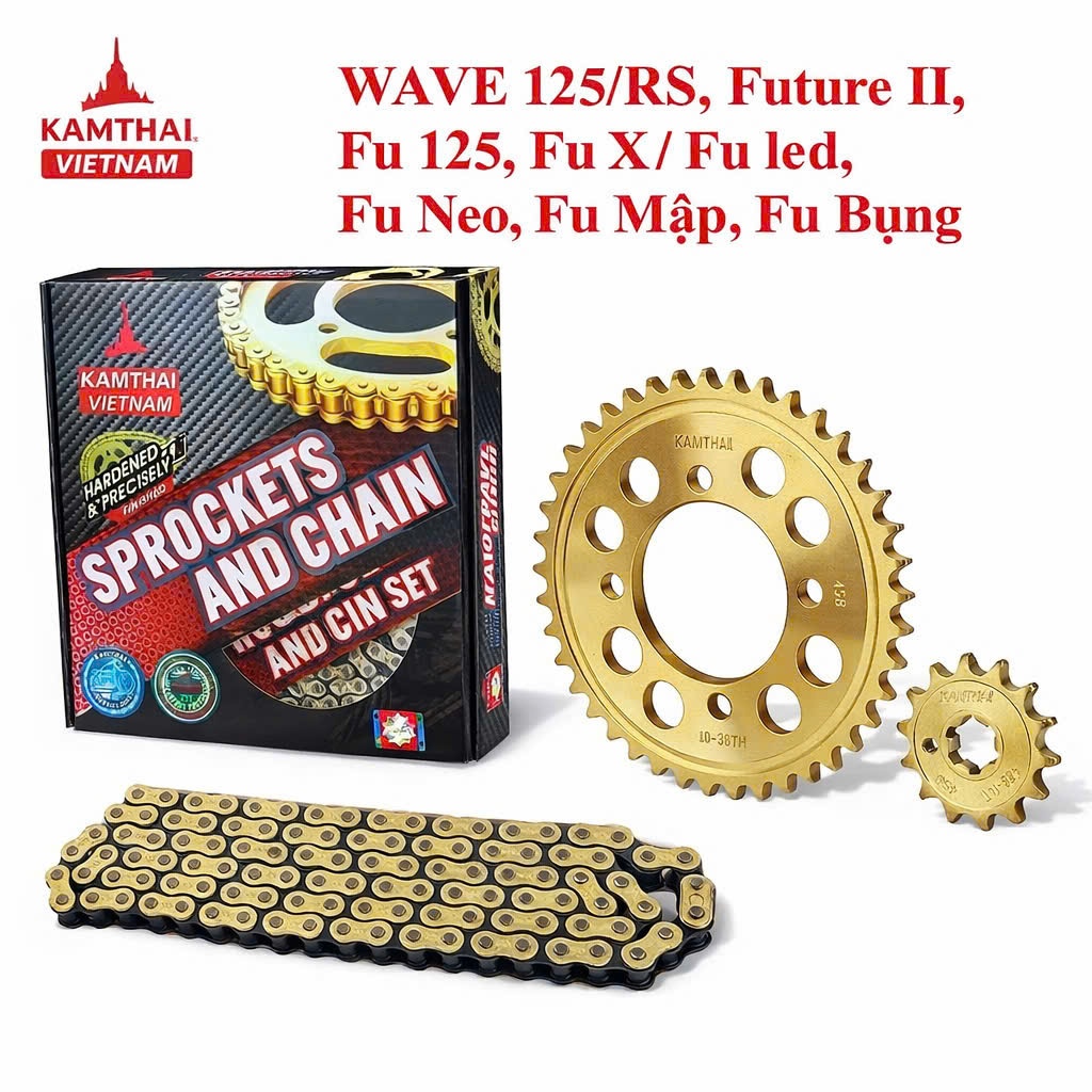 Nhông Dên Dĩa WAVE 125/RS/FU NEO-FI/FU125 KAMTHAI 9Li - LOẠI HỘP - chất lượng cao