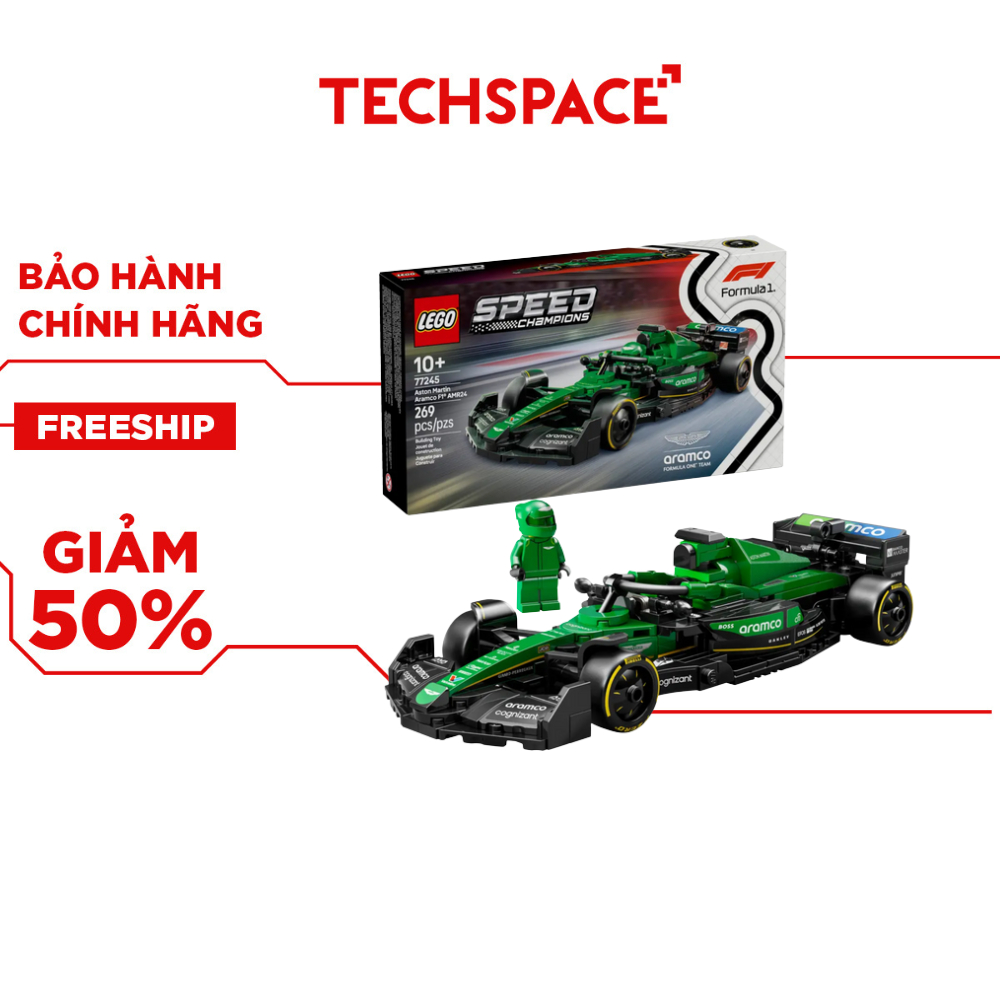 Bộ Mô Hình LEGO SPEED CHAMPIONS Aston Martin Aramco F1 - AMR24 #77245
