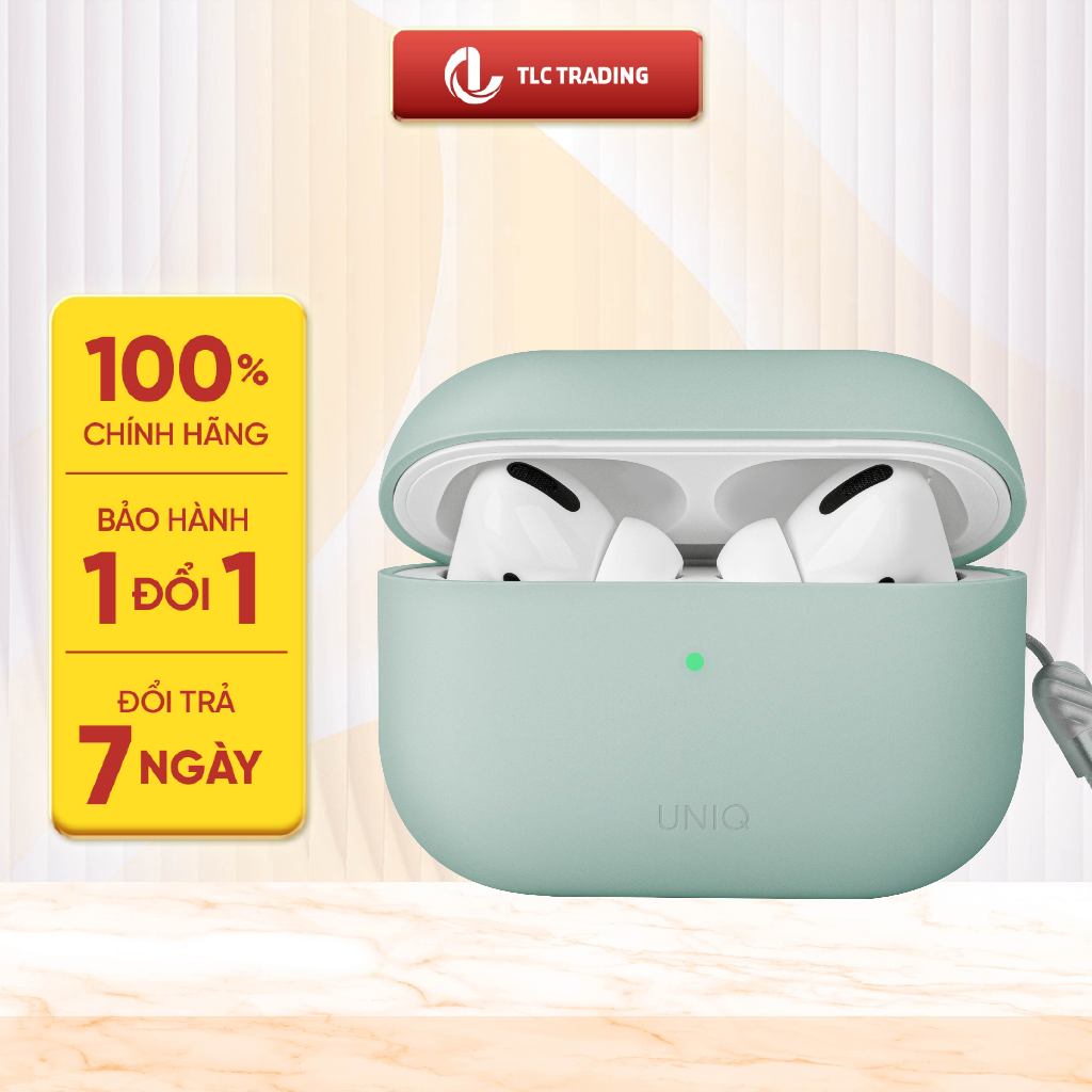 Ốp Dành Cho Airpods Pro 2/1 (2019-2022) UNIQ Lino Hybrid Liquid Silicone