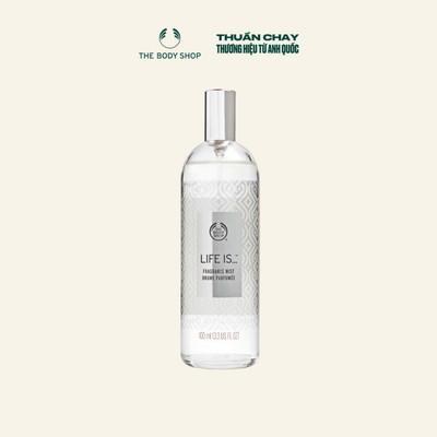 Xịt Thơm Toàn Thân Tươi Mát & Tràn Đầy Năng Lượng Life Is Body Mist 100ml  The Body Shop