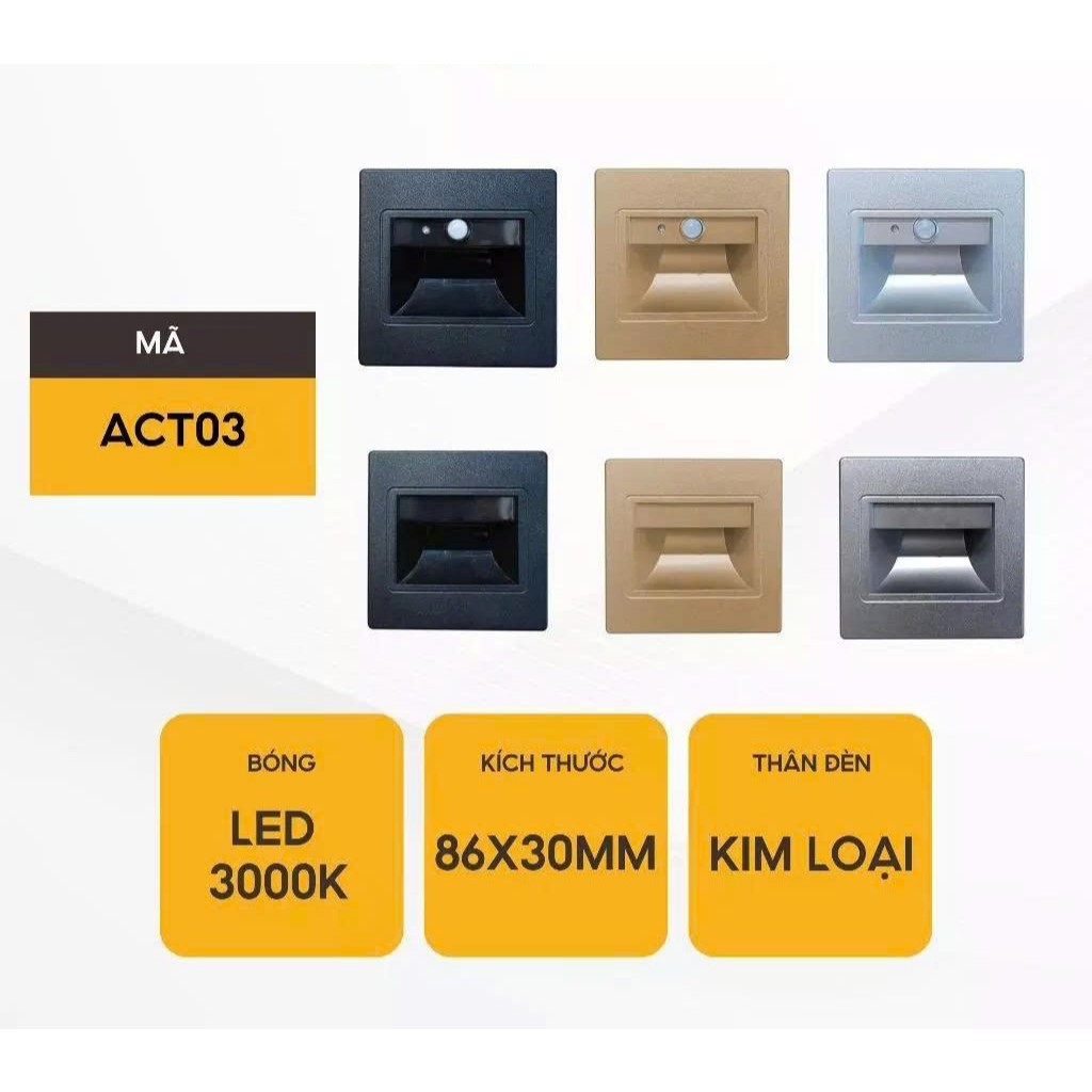 Đèn Âm Cầu Thang ACT03 355 Decor Lighting Sang Trọng Hiện Đại