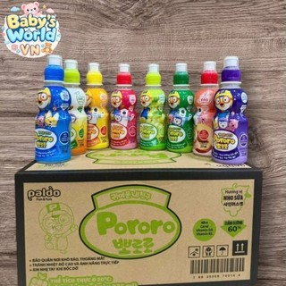 [Date Mới:T11/2027] Combo 24 & 12 Chai Nước trái cây Pororo Paldo Hàn Quốc
