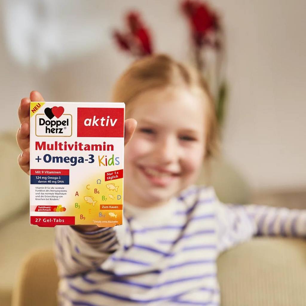 27 vien nhai Multivitamin Omega-3 Kids