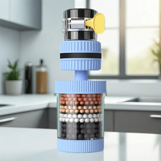 Vòi Lọc Nước 6 Tầng Than Hoạt Tính Xoay 360 Độ Lọc Trực Tiếp Tại Vòi Loại Bỏ Cặn Bẩn Dễ Lắp Đặt Phù Hợp Nhiều Loại Vòi