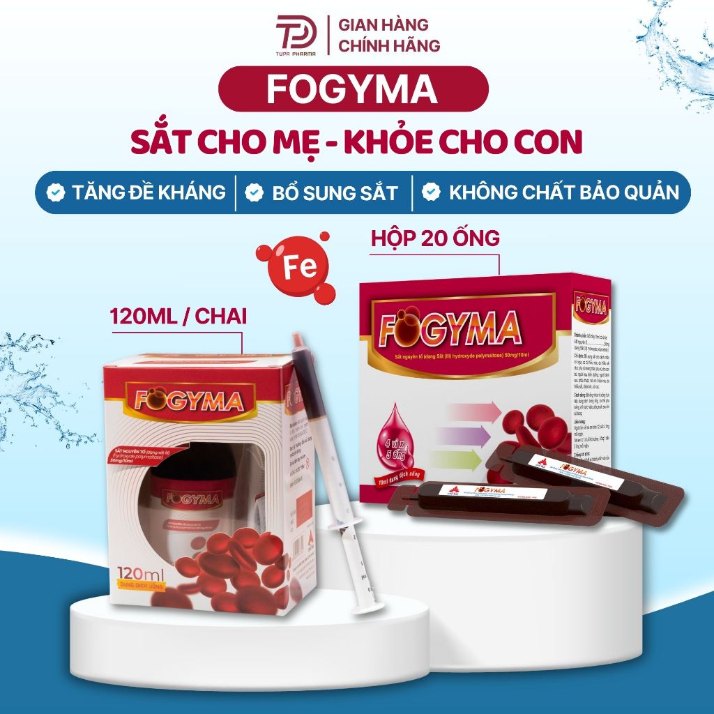 Sắt bầu Fogyma bổ sung sắt hữu cơ | Sắt nước cho bé Fogyma