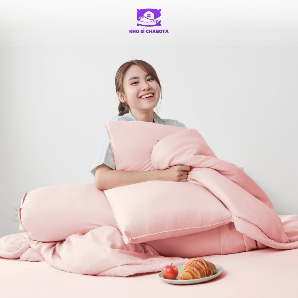 Bộ Chăn Ga Gối Lụa Silk Ice CHAGOTA, Size 1m2x2m - 2mx2m2, Công Nghệ Kháng Khuẩn, Màu Pastel Chuẩn Style Hàn Quốc | BigBuy360 - bigbuy360.vn