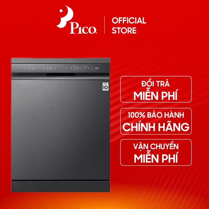 Máy rửa chén bát độc lập TrueSteam™ LG LDT14BLA4 rửa 14 bộ