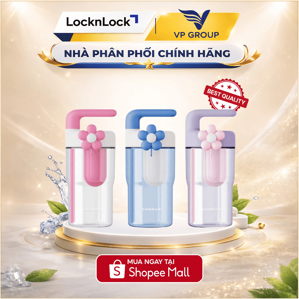 Bình nước LocknLock Handy Infuser Bottle 770ml 3 màu (hồng, xanh, tím) - ABF916