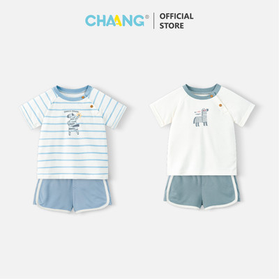 [CHAANG 12M-7Y] Bộ cộc raglan Wild cho bé trai