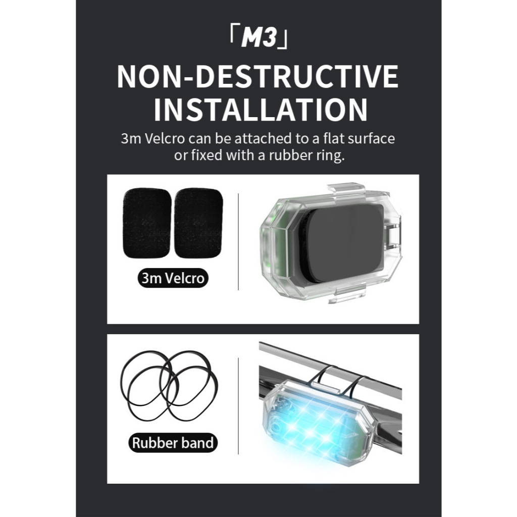 Đèn cảnh báo bay đêm cho flycam - rc car - xe đạp ... điều khiển từ xa, chống nước, pin 300mah- nhiề