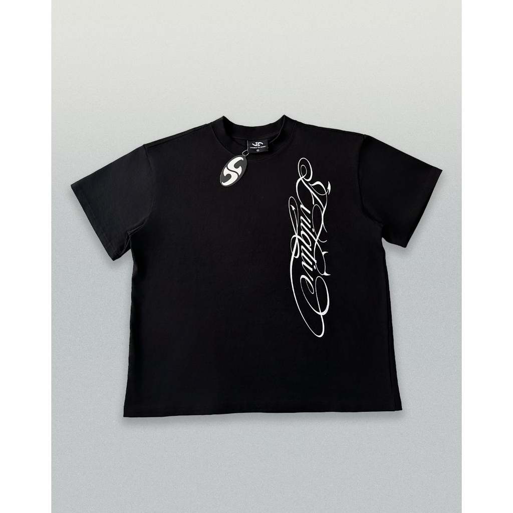 Áo phông/T-shirt Lonely Stonie "Evilalive Basic Black", chất liệu Cotton 280GSM, hình in lụa độc đáo
