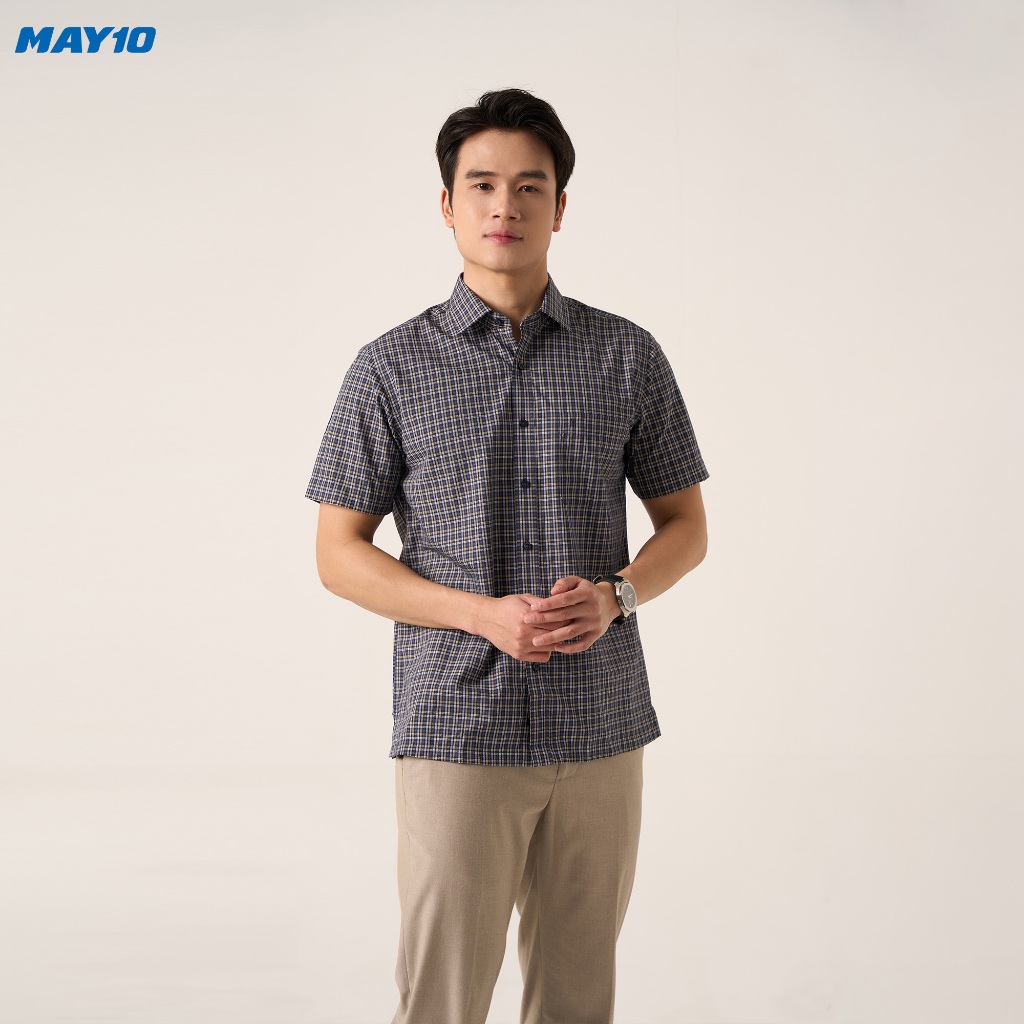 Áo Sơ mi nam cộc tay May 10 mã 010125030 AK391