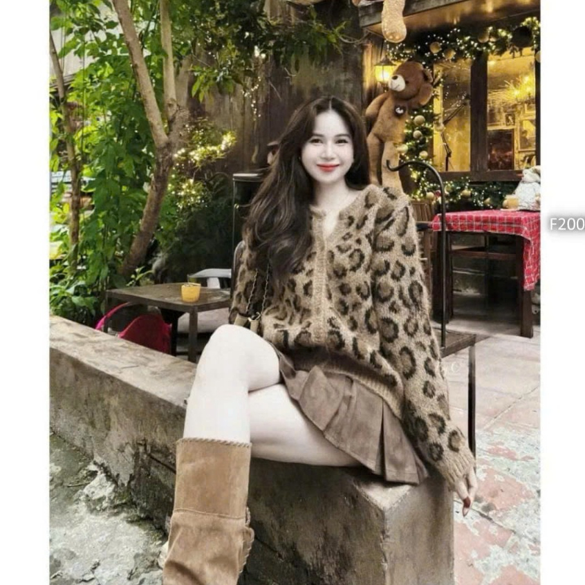 Áo len họa tiết báo hàng đẹp QC TOMBI SHOP