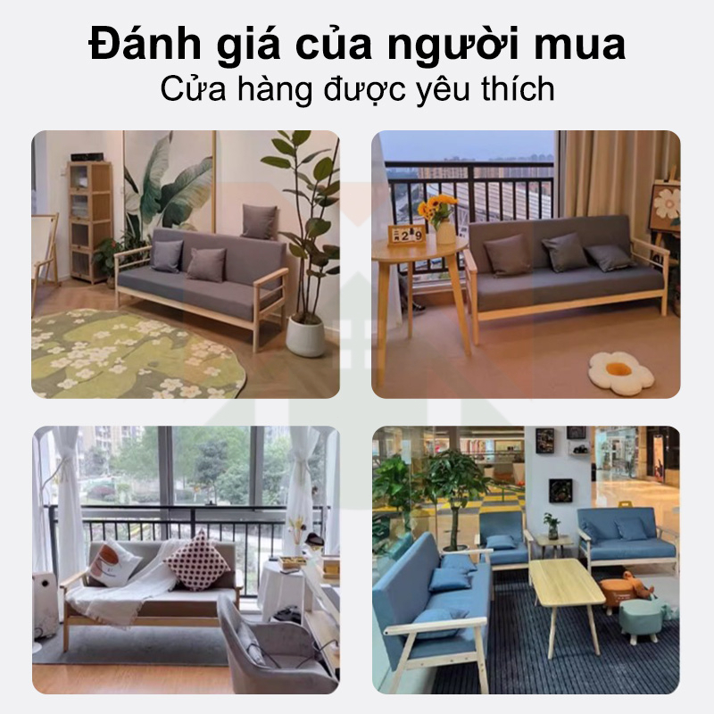 Ghế Sofa Đơn Bắc Âu Ghế Thư Giãn Phòng Ngủ Nhỏ Vải Cotton Linen Cao Cấp Khung Gỗ Chắc Chắn | BigBuy360 - bigbuy360.vn