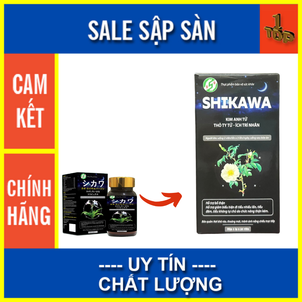 Shikawa (30v) hỗ trợ bổ thận, giảm biểu hiện đi tiểu nhiều lần - Top 1 Pharmacy