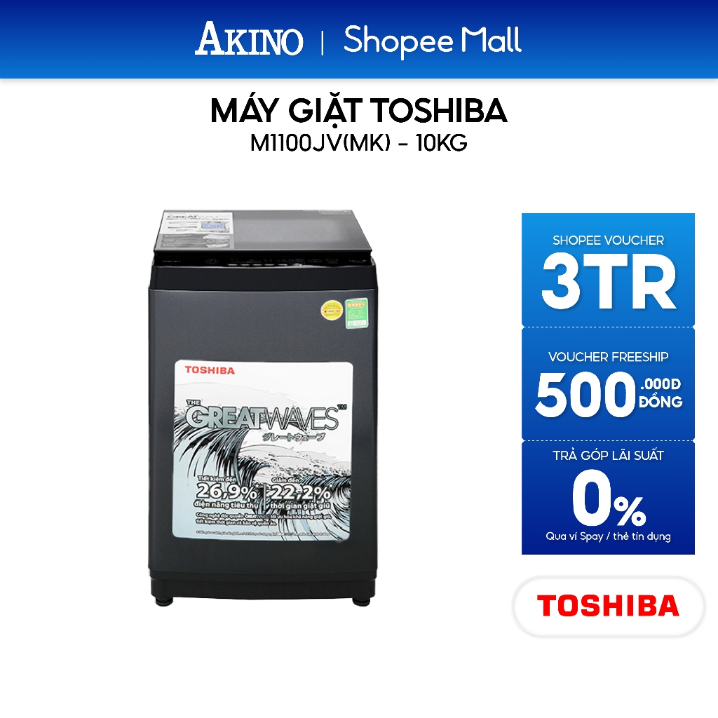Máy Giặt Lồng Đứng Toshiba 10Kg M1100JV(MK) - Bảo Hành Chính Hãng