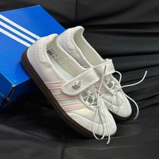 Giày Thể Thao Nữ Samba Jane, Giày Búp Bê Cloud White Pink 2 màu Hàng Cao Cấp Full Box Bill
